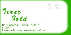 terez hold business card